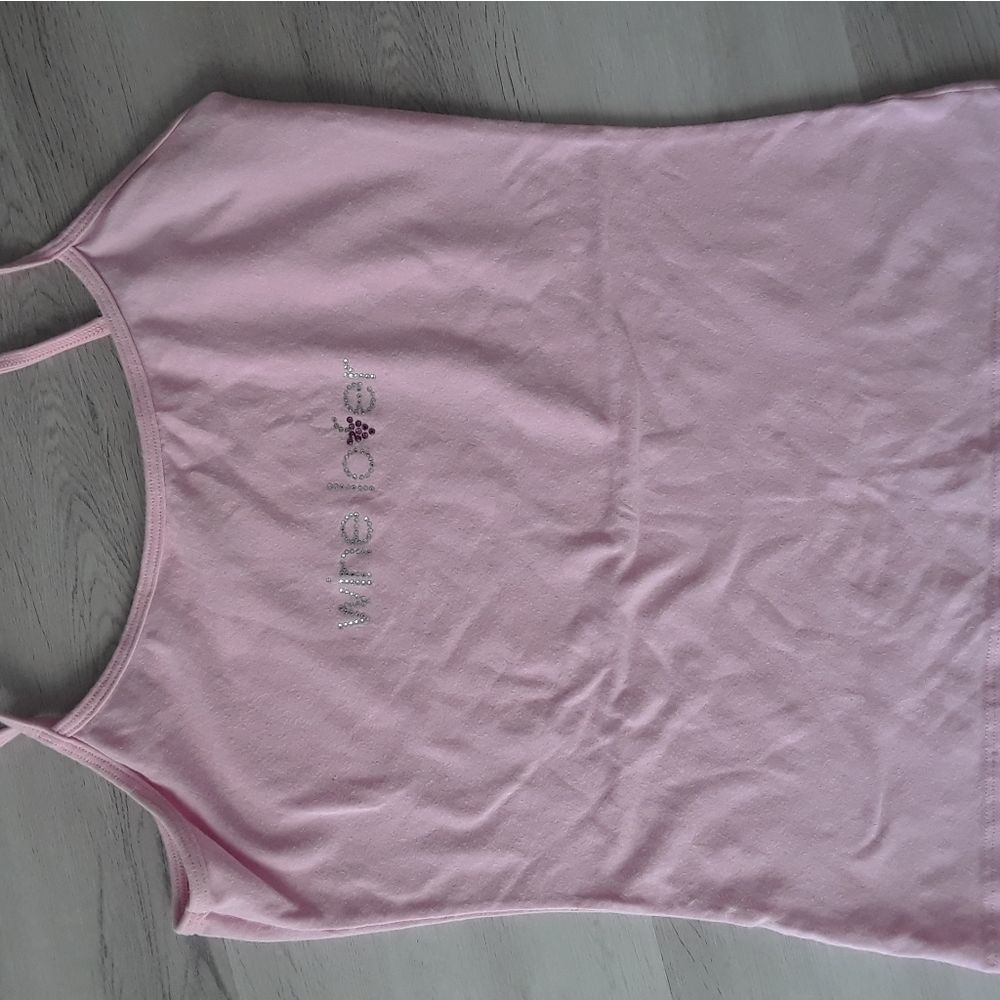 Light Pink Tank top For Wine Lover